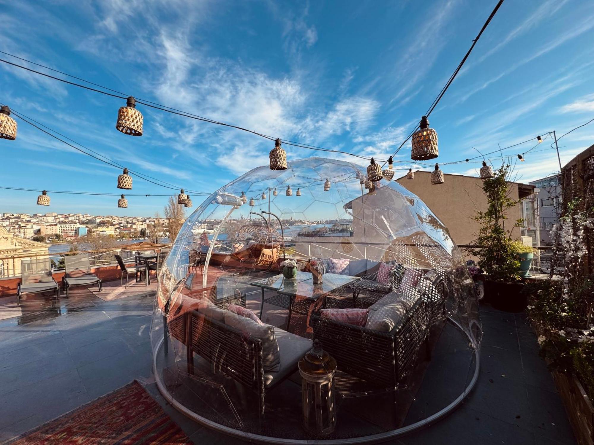 Waterfront Apartment By The Tram - Terrace With Dome & Golden Horn View In Fatih Isztambul Kültér fotó