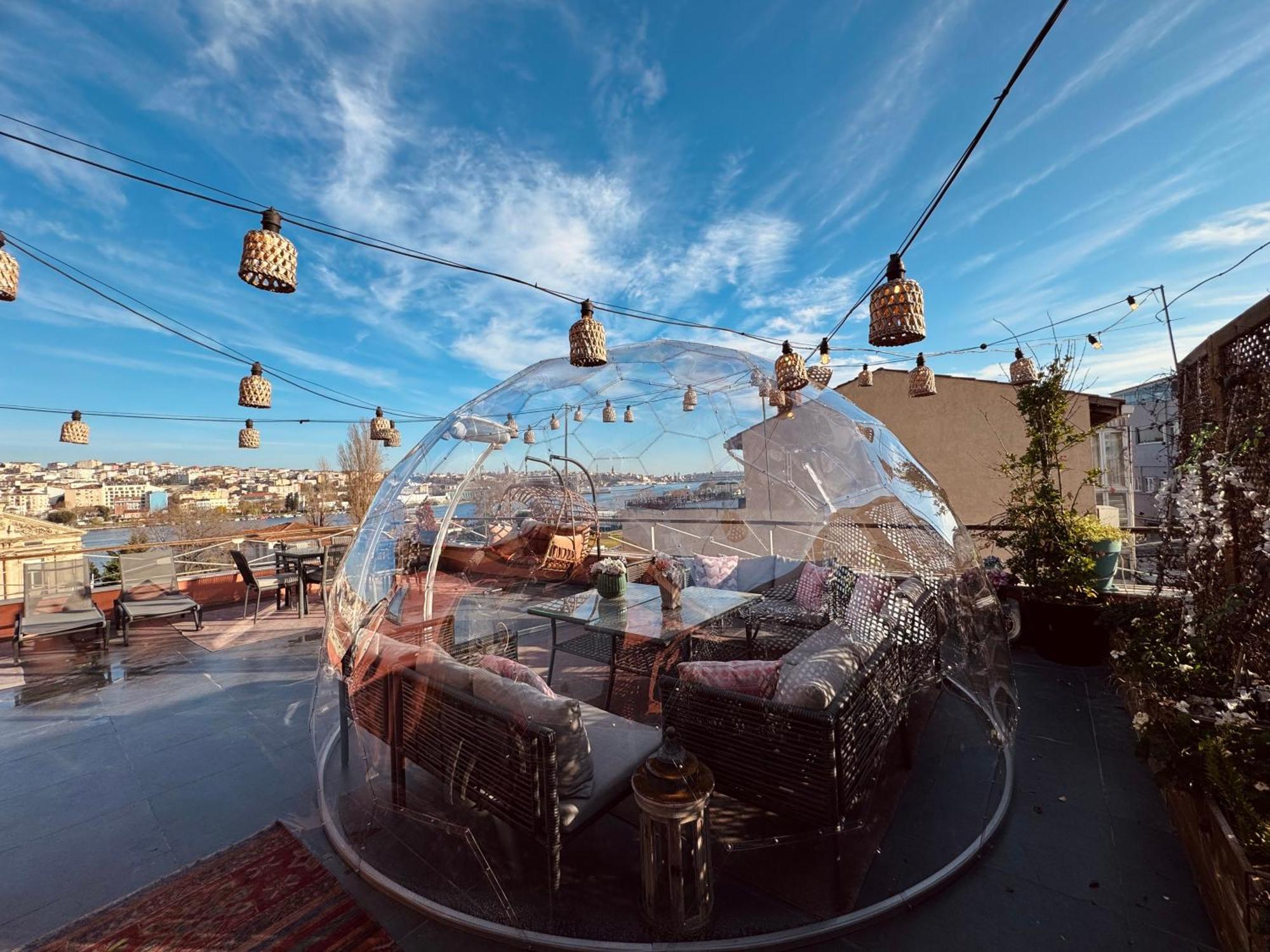 Waterfront Apartment By The Tram - Terrace With Dome & Golden Horn View In Fatih Isztambul Kültér fotó